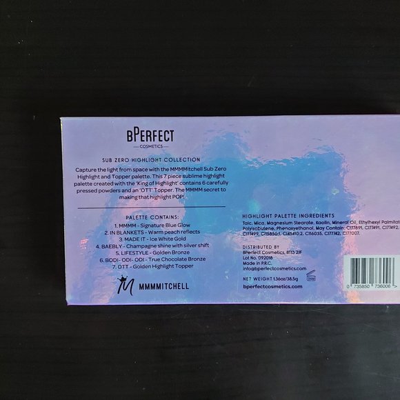 BPerfect Cosmetics x Mmmitchell Highlight Palette - Picture 5 of 5